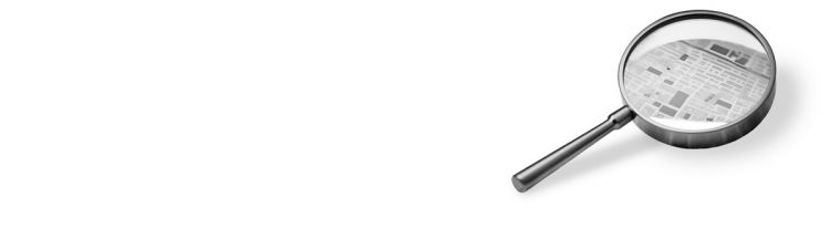 lupe über einem digitalen schachbrettmuster – symbol für suche, analysen und sichtbarkeit im internet